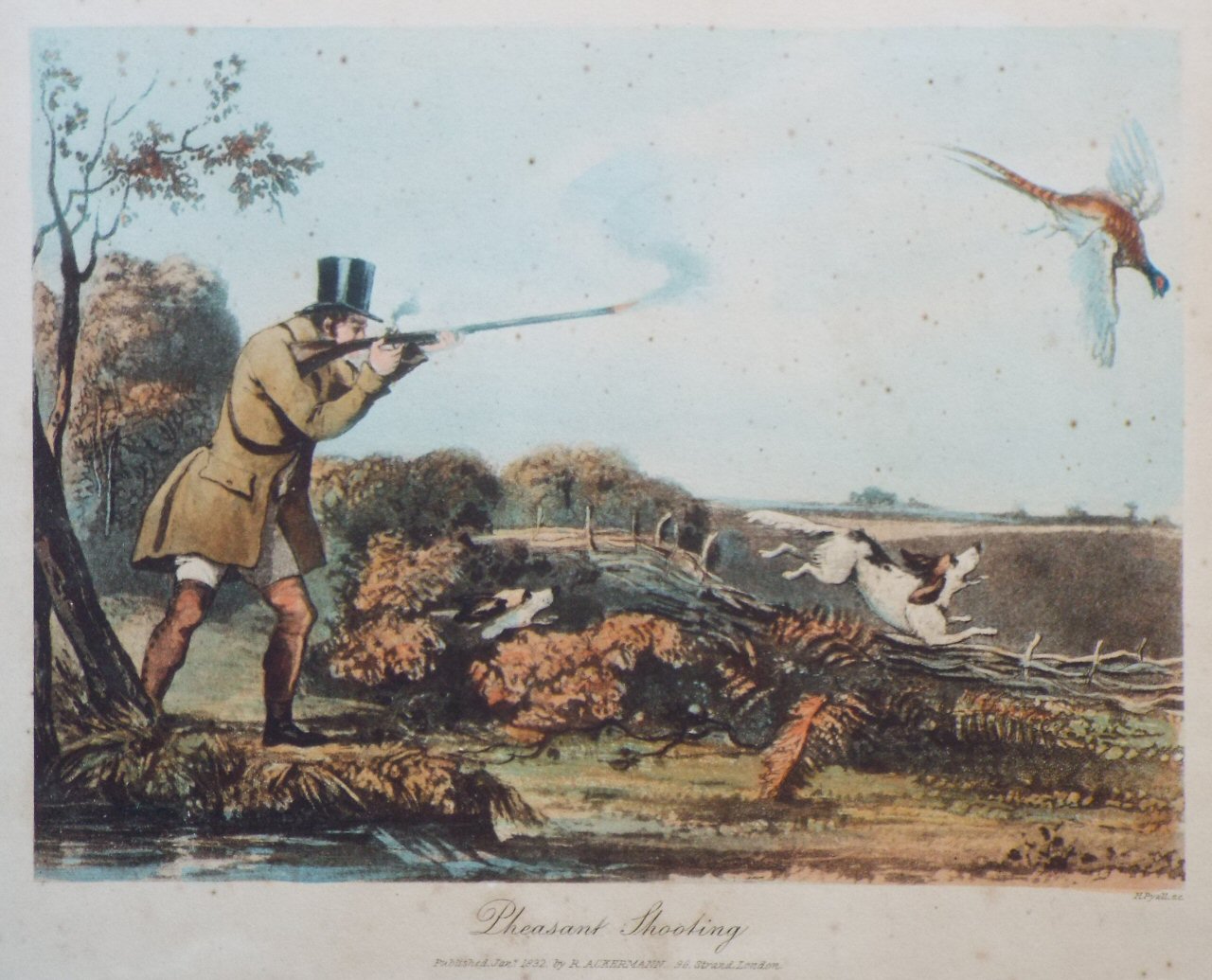 Aquatint - Pheasant Shooting - Pyall